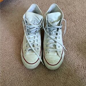 Converse White High-Top Sneakers